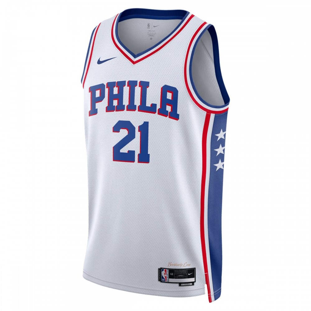 Joel Embiid Philadelphia 76ers Unisex 2022/23 Swingman Jersey - Association Edition - White-Pro Kit Vault | Brand New 26/27 Sports Jerseys